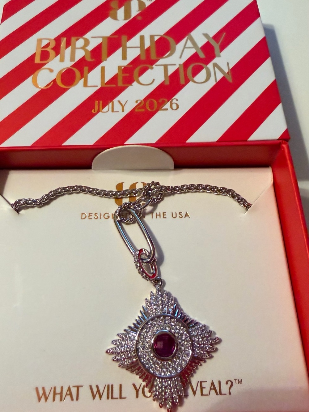 BP- July birthday necklace